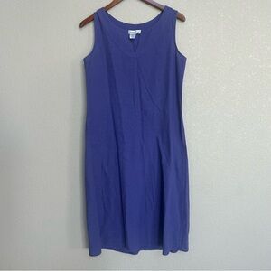 Coldwater Creek Women’s Purple Linen Cotton
Shift Dress Size PS (Petite Small)